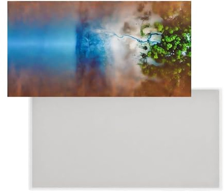 Uqezagpa Moldes de resina grandes ajustables – 23.07 x 12.19 x 1.52 pulgadas, molde de silicona rectangular extragrande para mesa de río epoxi, mesa de café, bandeja de bricolaje, tabla de cortar y