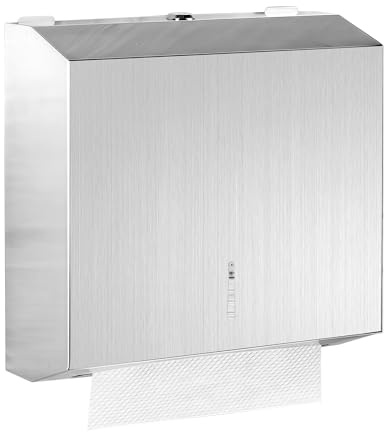 Distributeur Essuie Main, Distributeur Papier Essuie Main Acier Inoxydable, 28.3*26*10CM Distributeur d'essuie-Mains, Distributeur de Serviettes pour 250-400 Papier, Postuler À Hôtel Bathroom Devidoir