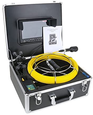 Endoscopio, 9 pollici DVR 30M 1080p HD Videocamera di ispezione del tubo dell'endoscopio industriale dell'obiettivo della fotocamera dual fotocamera