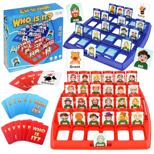 HO-SFSM Quien Es Quien, Adivina Quien Soy Juego, Quien Soy Yo Juego, Juegos de Adivinanzas Familiares, para Niños y Niñas
