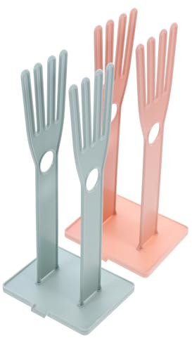 QUMIIRITY 2pcs Drying Rack for Kitchen Sink Duster Cloth Stand 13.36x5.89x4.72in Abs Detachable Design Fashion Glove Rack for Kitchen Countertop