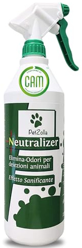 PetZolla Neutralizer 1L– Meglio dello Spray Enzimatico Elimina Odori Urina Cane e Gatto, Detergente Naturale per Pipì, Vomito, Feci su Divano, Materasso, Pavimento – Sicuro per Animali – Made in Italy