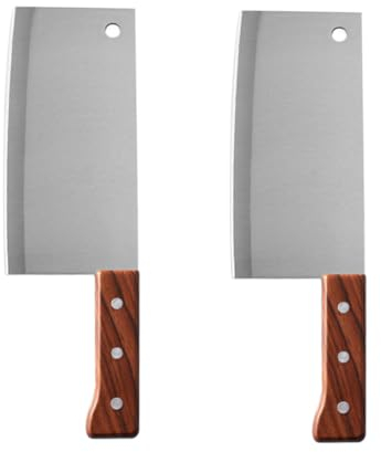 RORPOIR 2 Pz Tagliaverdure Coltello Manico Ergonomico Coltello Giapponese Da Cucina in Acciaio Inossidabile Da Macellaio Da Frutta Gyuto Cibo