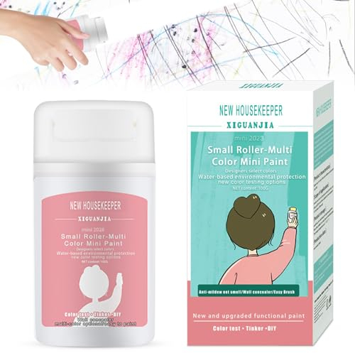 Pintura de pared blanca 100 ml, cepillo de reparación con pasta, rodillo, color blanco, para graffiti y arañazos