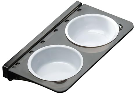 DONGKER Ciotola per Rettili, Ciotole Acqua e Cibo per Rettile, Mangiatoia con 2 Ventosa per Lucertola, Tartarughe, Scorpioni, Testuggini per Vetro da Spessori Inferiori a 4 mm/0,15