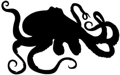 JIFENLI Autoaufkleber 15,5 * 9,5 CM OCTOPUS Auto Aufkleber Motorrad wasserdichte dekorative Aufkleber Aufkleber lustiges Auto Styling