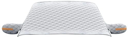 Cubierta para parabrisas de coche para nieve y escarcha, funda protectora de invierno con reflector, impermeable, protección para todo tipo de climas para parabrisas, manta aislante para el frío