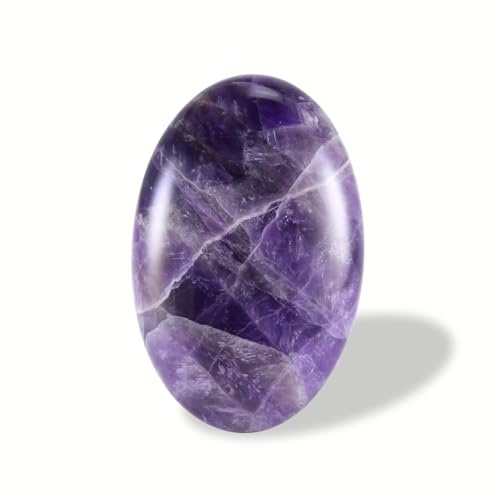 Nvzi Handschmeichler,Sorgensteine,Kristalle und Heilsteine (Amethyst) | polierte Steine,natürliche Edelsteine,Chakra-Steine für den täglichen Gebrauch
