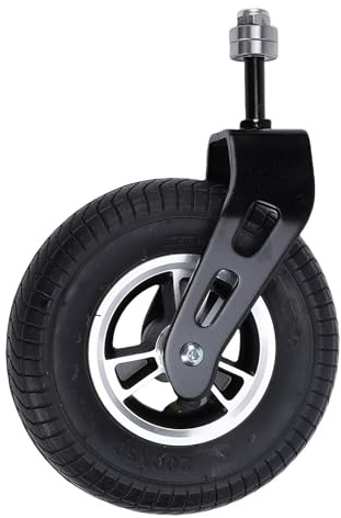 Fabater de 8 Pouces, Roulettes à Plaque Pivotante Robustes avec Bande de Roulement en Caoutchouc, capacité de Charge de 36 Psi, Support Stable et Roulement pour Chariot à Main,