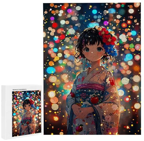Puzzle 1500 Teile Erwachsene Geisha Frau, Impossible Klassische Jigsaw Puzzles 87 x 57cm, Geschicklichkeitsspiel für die ganze Familie, Puzzle farbenfrohes Legespiel Home Dekoration Geschenk k-940