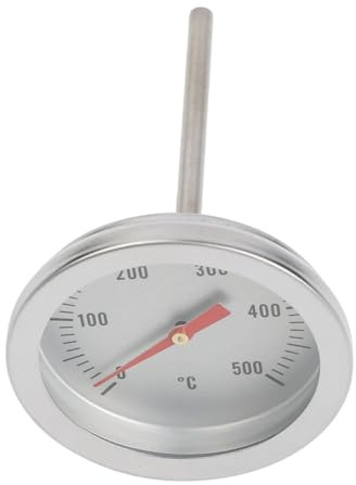 Risveglio Professional for Stainless Steel Oven Thermometer with 70mm Sensor, M8x14.5mm Thread, 500 Degree for Range Pizza Wood Grill