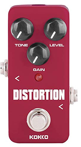 Kokko FDS-2 Distortion Pedal – Compact Analog Guitar Distortion Pedal with Classic High-Gain Sound and True Bypass