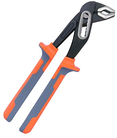 Sharp-tec Water Pump Pliers 250mm, Quick Adjustable Pipe Grips Plumbers Pliers, Slip Joint Pliers Plumbing Wrench, Tongue and Groove Pliers with Large Jaw Capacity and Non Slip Handle