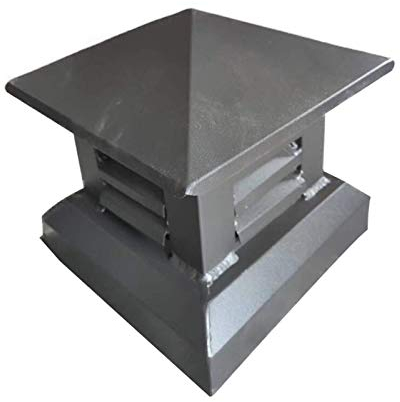 DZDZXQG Villa Kaminverkleidung Kappe, Entlüftungshaube Aluminiumlegierung Rohr Regenschutz Schutzkappe Endendach Verkleidung Belüftungskappe Regenhut Haube, B, 40x40cm