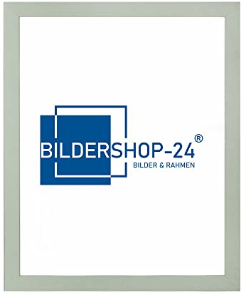 Bildershop-24 Bilderrahmen modern stabil Paris Pastellgrün Pastell 33 X 98 cm Fotorahmen, Wechselrahmen, Posterrahmen, Puzzlerahmen