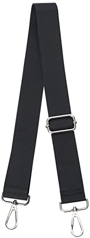 FLYAMAPIRIT Verstellbarer Schultergurt für Taschen, 3,8 cm breiter Taschengurt DIY Zubehör für Handtaschen, Tragetaschen und Umhängetaschen (Schwarz)