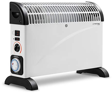 TROTEC Konvektor Heizung TCH 22 E – Heizleistung 750 W / 1250 W / 2000 W – Elektro Heizkörper mit Timer