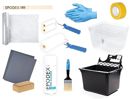 EPODEX® Zubehör-Set für 2K Fliesenlack/Fliesenfarbe (17-teilig)