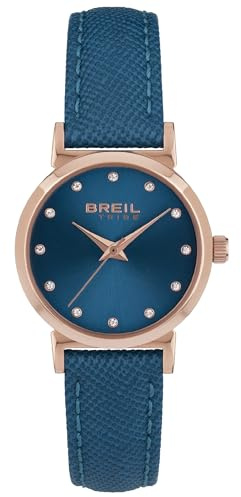 Breil Uhr Damen Bella Ziffernblatt BLAU Bewegung NUR Zeit Quartz e GÜRTEL Leather BLAU EW0614