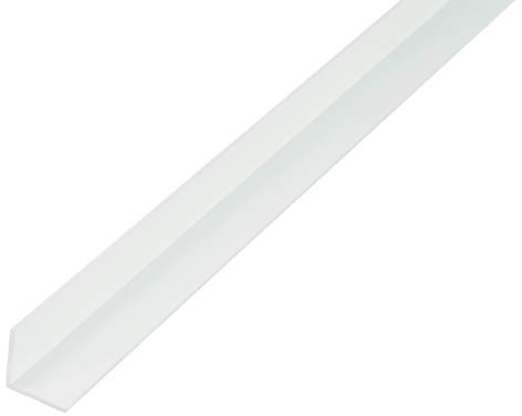 Alberts 488246 Profilo angolare | Plastica, bianco | 1000 x 30 x 30 mm