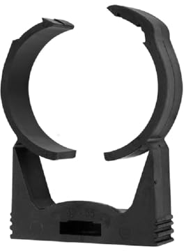 Rohrklemme Rohrschelle Rohrhalter Rohrclip speedfit Wandhalter Rohrbefestigung Schlauchklemme versch. Größen und Farben 15-54 mm (schwarz, 35-40 mm)