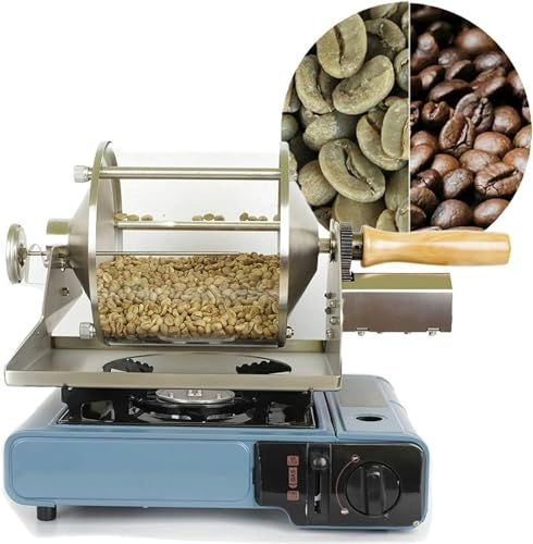 BTURYT Coffee To Stick, Coffee Trick Machine With Gas Burning, 400g Capacity, Transparent Glass/Viewing, For Coffee At Home