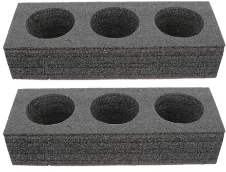 KOMBIUDA Becherhalter Aus Perlenbaumwolle 2 Stück Getränkehalter Für Milchtee Und Kalte Getränke Takeout Tassenhalter Tablett Für Auto Und Gewerblichen Gebrauch 11.61X3.94X2.56In