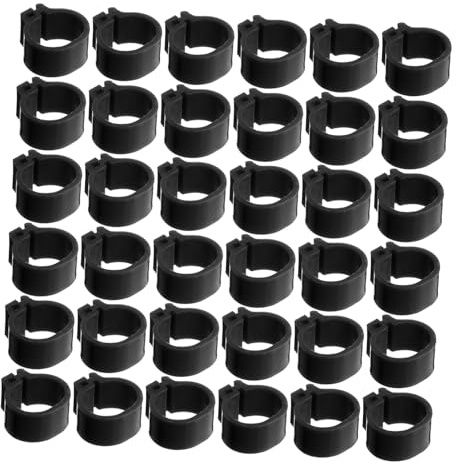 Abaodam Plastic Pigeon Identification Rings Clip-on Leg Bands 100 Pcs 10mm Portable Dove Foot Rings for Poultry Operations Management and Breeding for Pigeons and Birds