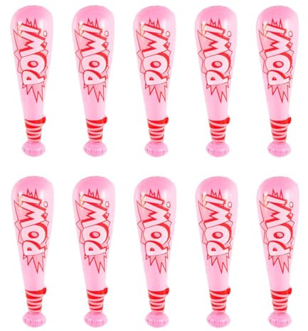 mophrati La Mazza da Baseball Gonfiabile Portatile e Durevole per i Giocattoli per Bambini Scegli più Colori e opzioni su Will PVC Is, Rosa