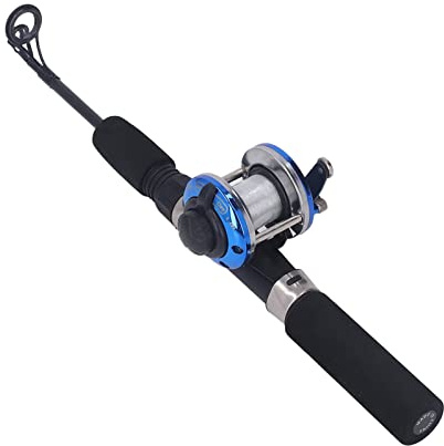RASTKY Set di Mulinelli per Canna da Pesca Sul Ghiaccio Invernale Canna Leggera in Fibra di Carbonio Accessori per Attrezzatura da Mare per gli Appassionati di Pesca Sul Ghiaccio Ideale per la