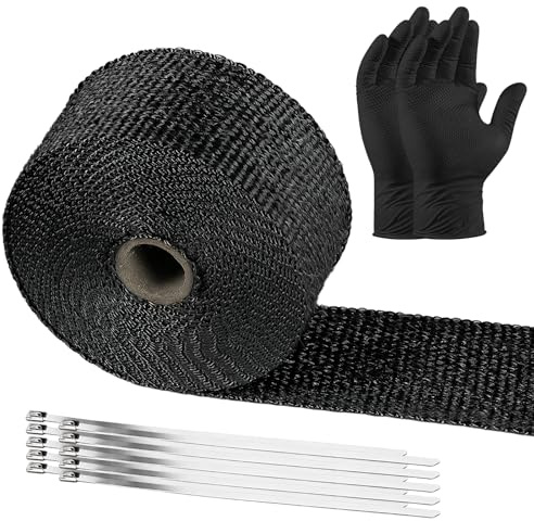 Hitzeschutzband Auspuff 5M,Auspuffband Krümmerband,Hitzeband Auspuffbandage