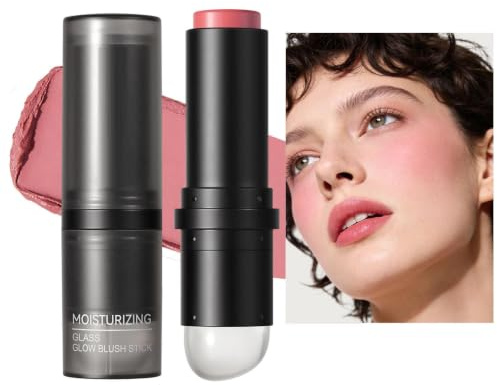 Krämrouge Stick För Ansiktet 8 Gram Dubbeländad Kräm Blush Stick | Ansikts- och Kindmakeup Perfekt Till Bröllop Fest Kontor Och Daglig Användning För Kvinnor Och Tjejer