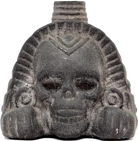 ITZCOEHUA Real Screaming Aztec Death Whistle (Obsidian Black) - lauteste authentische menschliche Klangschreie über 125 Dezibel