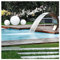 Wasserfall Brunnen Edelstahl 304 Schwimmbadausrüstung Bogen Mit Kleinem Loch für Schwimmbäder Und Spas AWWXJ (Size : 800X700mm)