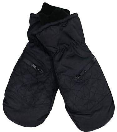 Arctic Barrier Waterproof Mittens for Women – Womens Mittens Cold Weather with Thinsulate M60 for Warmth, BLACK SMALL