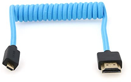 EONVIC Micro HDMI auf HDMI Kabel, 8K@60Hz Unterstützt Ethernet, 1080p HD Flexible Braid Blue Kabel für HDSLR Kameras, TV, PC, Laptop, Macbook, Monitore