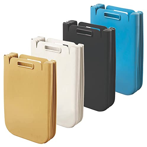 WELL HOME MOBILIARIO & DECORACIÓN Set De 4X Contenedor Multiusos Plegable 25 Litros C/Uno (100L Totales), En Plástico Reciclado, 45X30 Cms, En Color