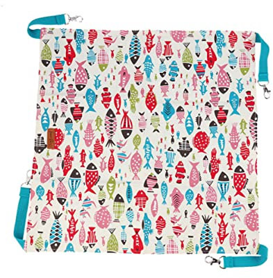 Happyyami 1stück Katzenhängematte Sommer Cartoon-Design Doppelseitig Pet Bett Blau Leicht Hochwertige Textur Für Komfort An Fenstern Türen Und Treppen