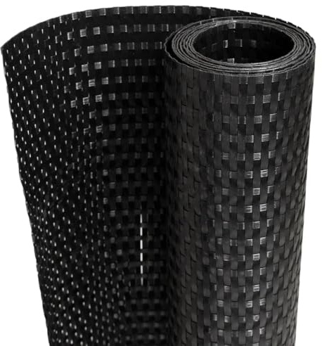 vidaXL Balkon-Sichtschutz Schwarz 300x100 cm Poly Rattan