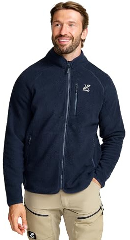 RevolutionRace Canyon Full-Zip Pile Fleece Herr, Fleecejacka Perfekt för Vandring, Navy, S