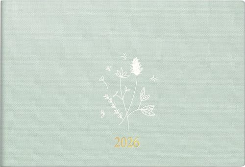rido/idé fickkalender mod. Septimus 2026 Wild Flowers | A6 tvärgående, textil