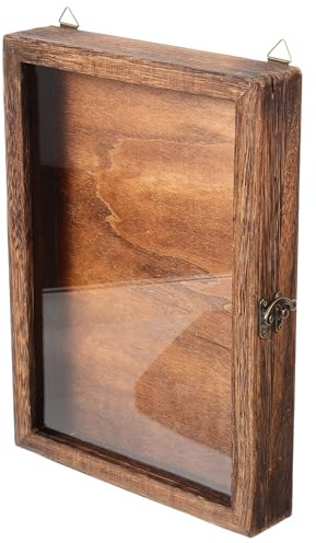 Cabilock Insektenpräparat Ausstellungshalter mit Transparentem Acryldeckel Retro Stil Schmetterlingsvitrine zur Sicheren Aufbewahrung und Wandmontage Zufälliger Stil