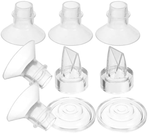 VICASKY Inserts de Bride Silicone pour Tire-lait Portable, Kit 9 Pièces Compatible, Accessoires Confortables pour Maman, Diamètre 13-19 Mm, Usage Bébé -né, Accessoires de Remplacement