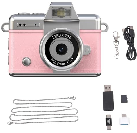 YROHGKPN Easy to Use Tiny Keychain Camera 32GB for Kids Adults 1080P Video Rechargeable Portable Fun Vlog Camera