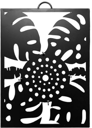 Fioriera da muro - Fioriera rialzata autoportante 25x35 cm, stile artistico moderno | Traliccio per esposizione di vasi da fiori in metallo con facilità, rialzato in metallo per davanzale della