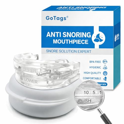 Anti Ronflement Orthese Inodore Et Doux Efficace Puissant Adapté Aux Hommes et Aux Femmes Ronflent Ajustable- Blanc