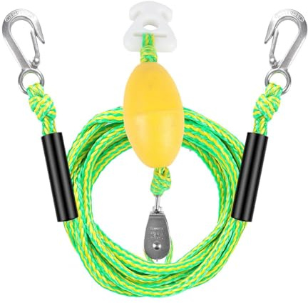 Flytande Dragrep - 17 Fot Skidrep, Vattensportsdragrep, Slitstarka Skidrep Med Flytande Design | Polyeten ABS-konstruktion I Rostfritt Stål För Båtskidåkningsslangar Och Vattensporter Säkerhetsanvändn
