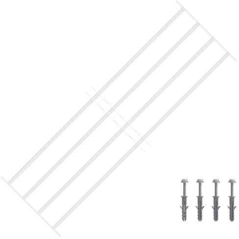 vidaXL Griglia di sicurezza per finestre con 4 barre trasversali 3 pz