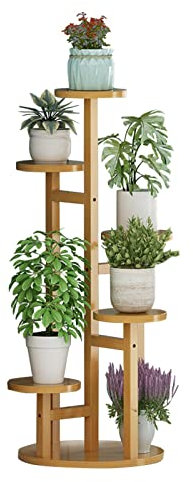 WYFZT Hohe Blumentreppe Pflanzentreppe Pflanzenregal Blumenregal Blumenbank Aussen Draußen Leiterregal Pflanzenständer Blumenständer für Innen Außen Garten Dekoratives, hohe 102cm
