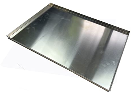 Teglia forno 60x40x2 Cm, professionale in alluminio per pizza e pasticceria ideale per banconi da pizza